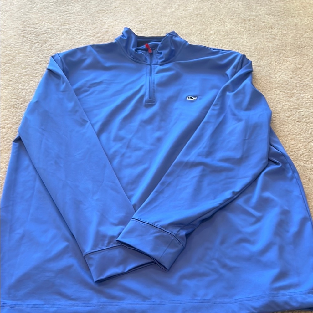 Vineyard Vines Blue Quarter-Zip Hoodie